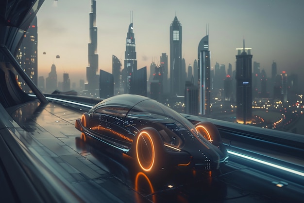 Esplorazione futuristica dell'evoluzione del paesaggio urbano di Dubai