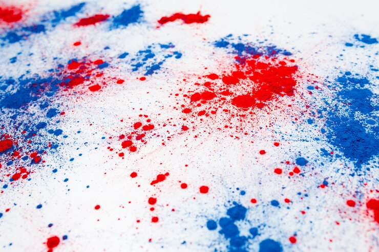 Foto gratuito esplosione di polvere di colore holi per commemorare il giorno dell'indipendenza