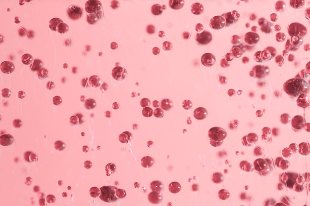 Estratto di gocce di olio concentrati rosa