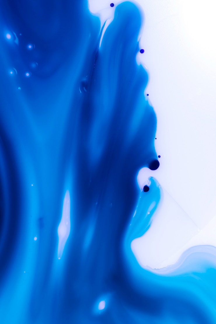 Foto gratuito estratto di melma trapelato liquido blu
