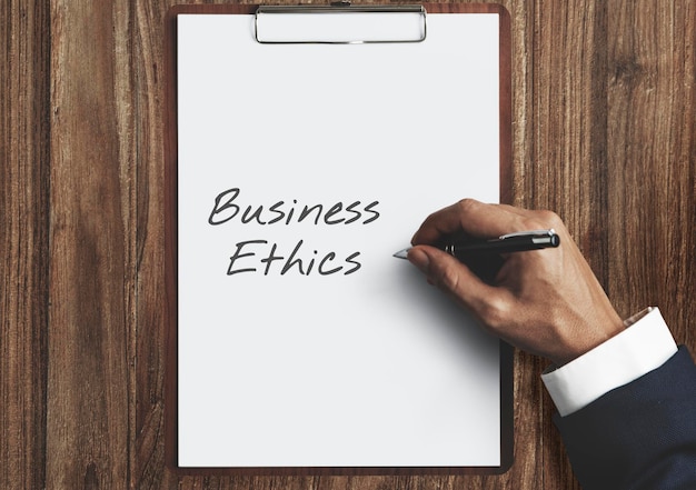Etica aziendale integrità morale affidabile commercio equo e solidale Concept