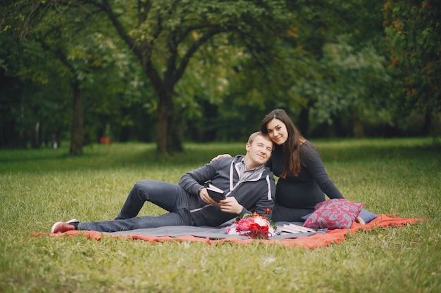 famiglia in un parco