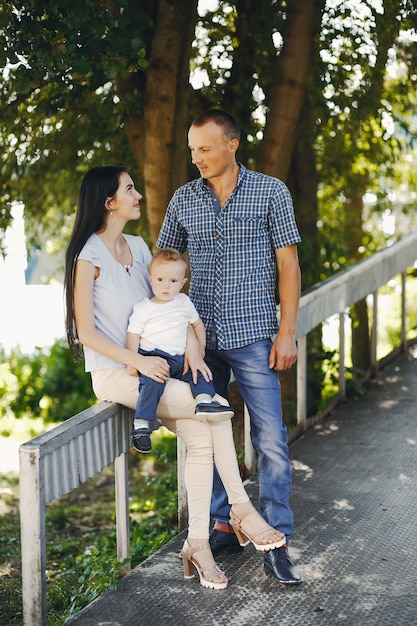 famiglia in un parco