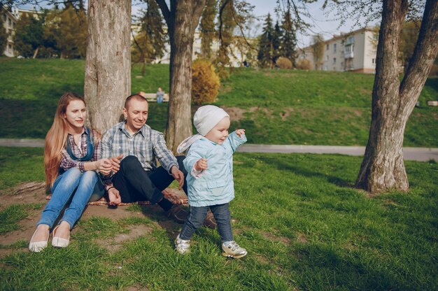 famiglia nel parco