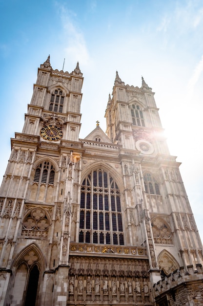 Famosa chiesa collegiale di Westminster Abbey a Londra, Inghilterra