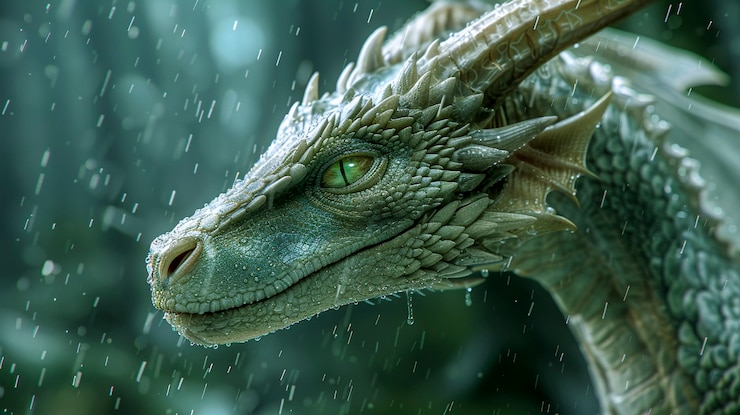 Foto gratuito fantastico drago dettagliato.