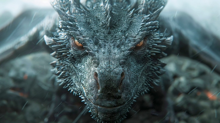 Foto gratuito fantastico drago dettagliato.