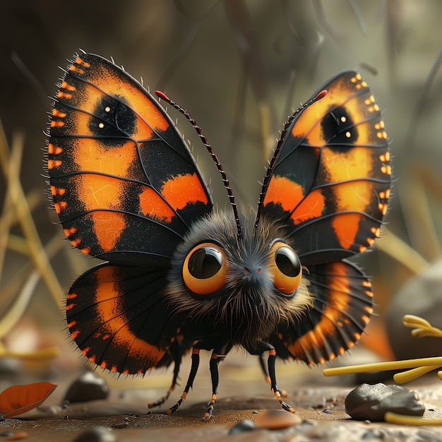 Farfalla animata in 3D