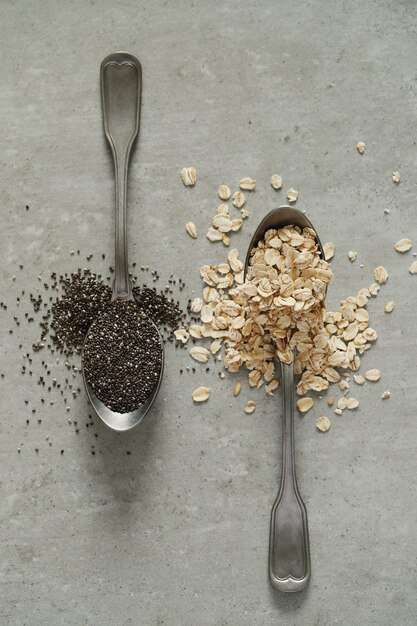 Farina d'avena sana per colazione