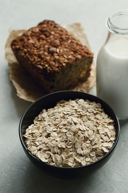 Farina d'avena sana per colazione