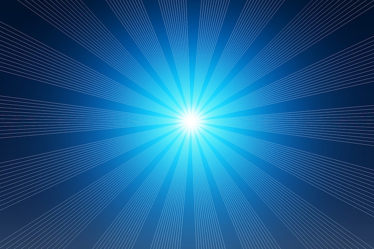 Foto gratuito fasci di luce blu