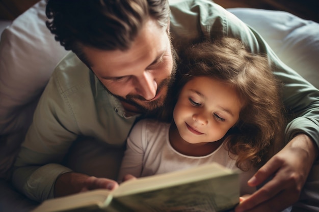 Festa del padre con il bambino.