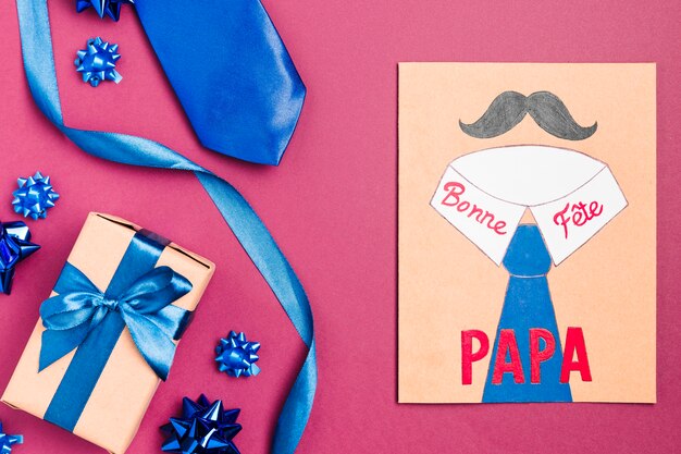 Festa del papà disegno con presente