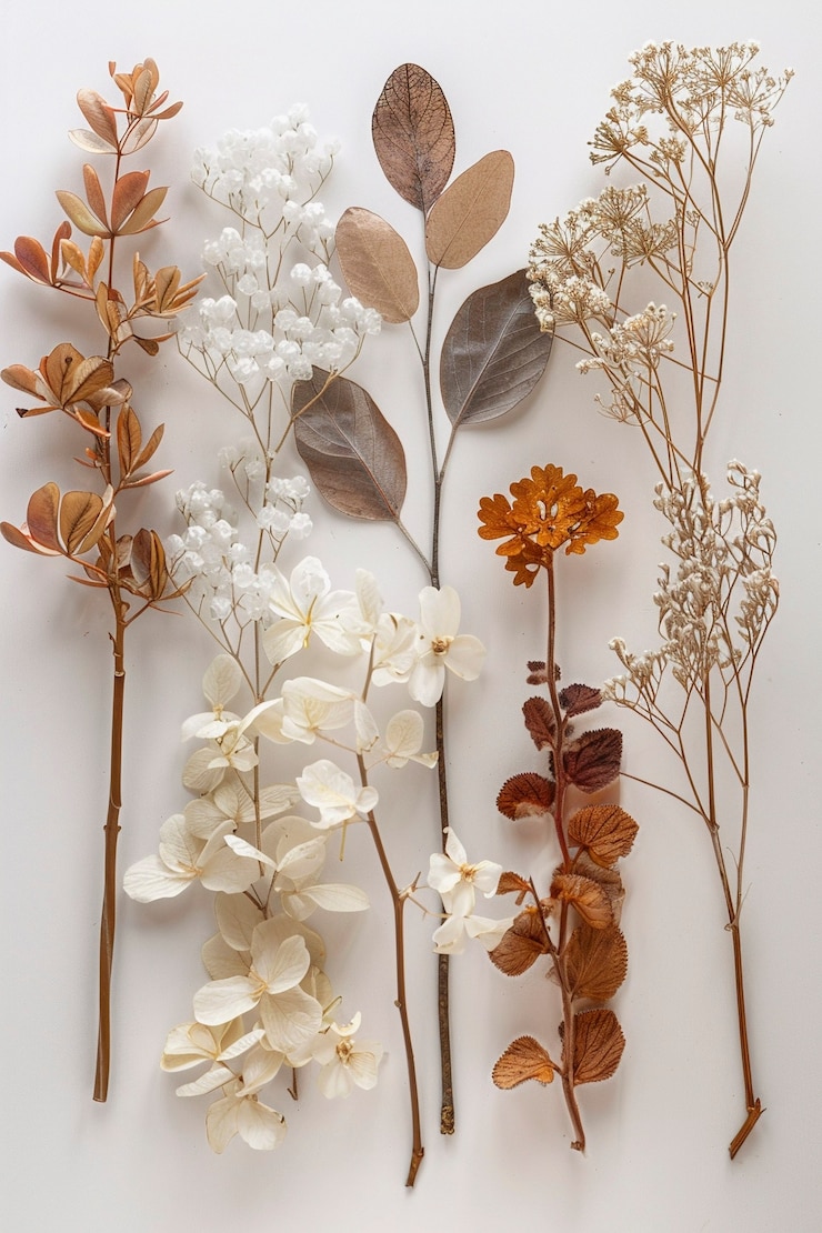 Foto gratuito fiori asciutti d'autunno che rappresentano l'arte indiana dello stupa sanchi