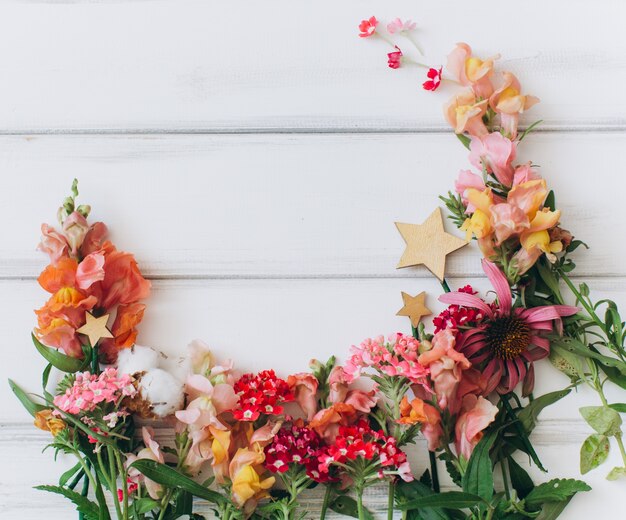 Fiori di struttura trama in legno