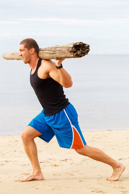 Fitness in spiaggia