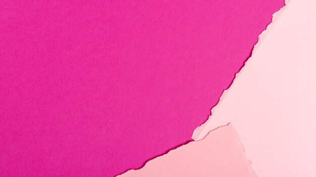 Fogli di carta tonica rosa con spazio di copia