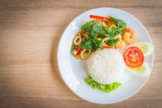 foglia verde Tailandia deliziosa basilico