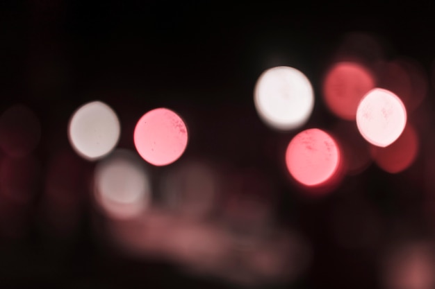 Fondo astratto della luce della città del bokeh