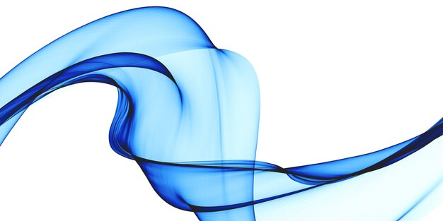 Fondo astratto delle linee curve blu alla moda