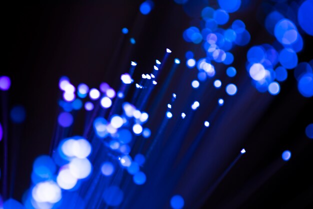 Fondo astratto delle luci di fibre ottiche