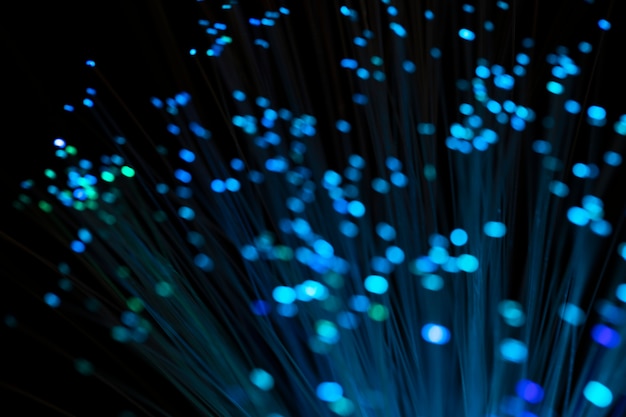 Fondo astratto delle luci di fibre ottiche