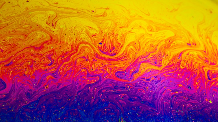 Foto gratuito fondo astratto porpora e giallo brillante brillante