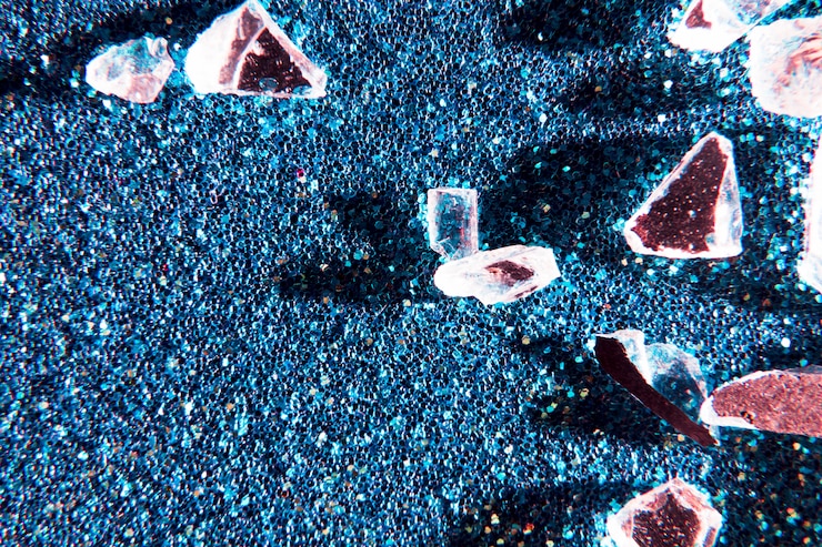 Foto gratuito fondo di struttura di scintillio con i cristalli