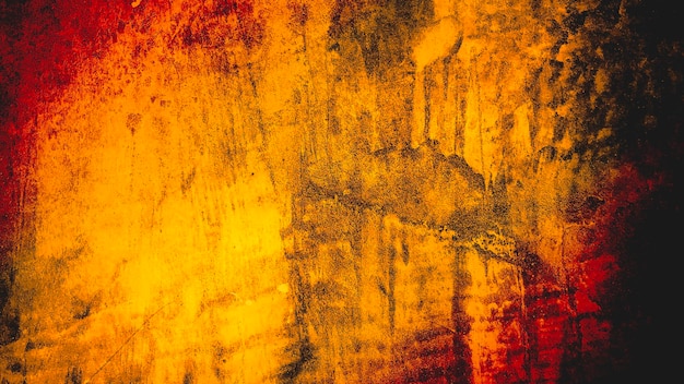 Fondo giallo astratto del modello dell'intonaco di struttura della parete dello stucco dell'oro