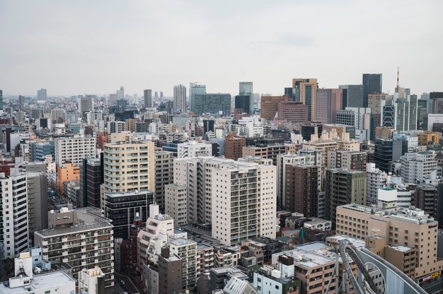 Fondo moderno della via di Tokyo