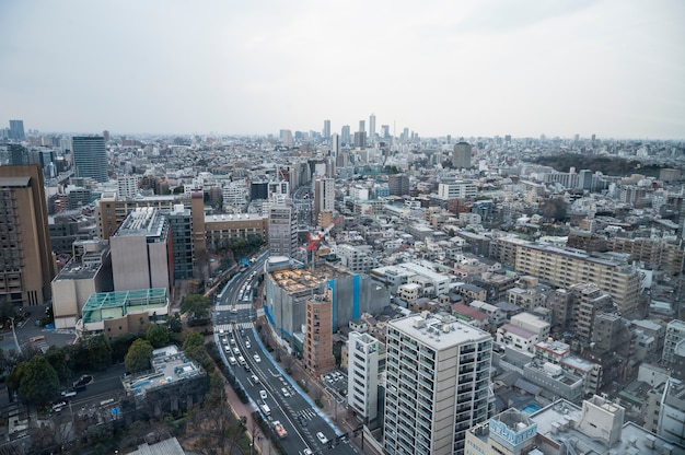 Fondo moderno della via di Tokyo