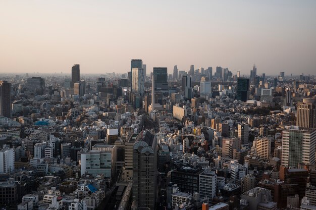 Fondo moderno della via di Tokyo