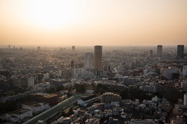 Fondo moderno della via di Tokyo