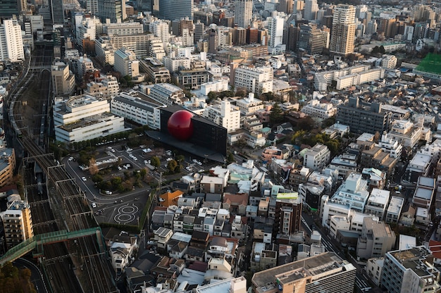 Fondo moderno della via di Tokyo