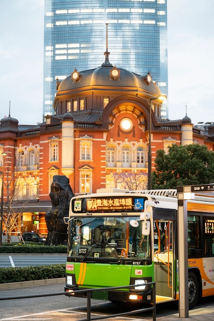 Fondo moderno della via di Tokyo