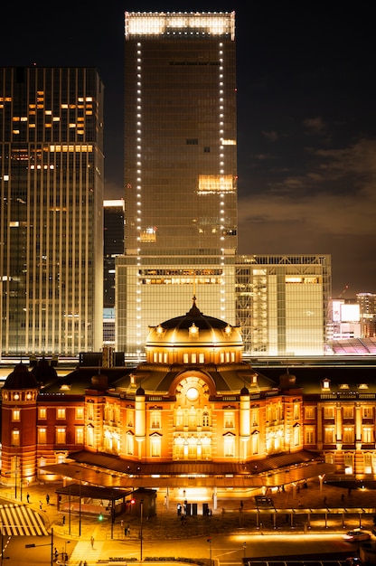 Fondo moderno della via di Tokyo