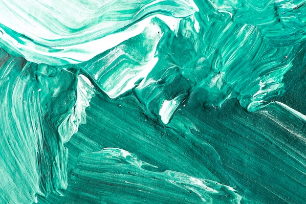 Fondo strutturato dei colpi della pittura a olio verde Green