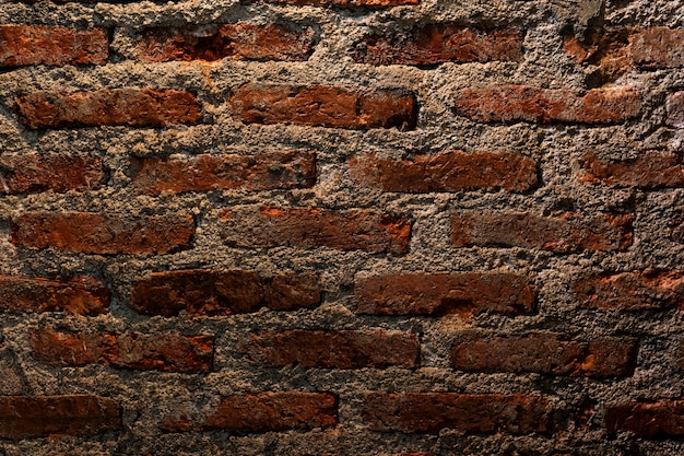 Fondo strutturato del muro di mattoni di lerciume