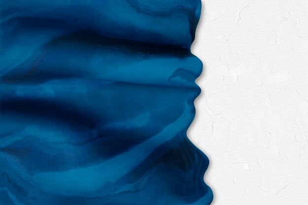 Fondo strutturato dell'argilla creativa in stile astratto di arte del tie dye fai da te con bordo blu