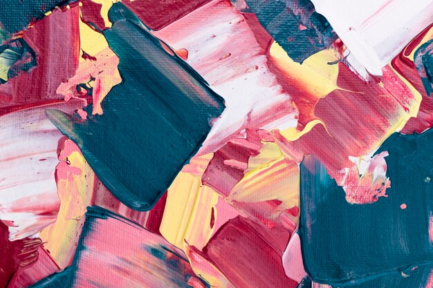 Fondo strutturato della pittura acrilica nell'arte creativa di stile astratto rosa