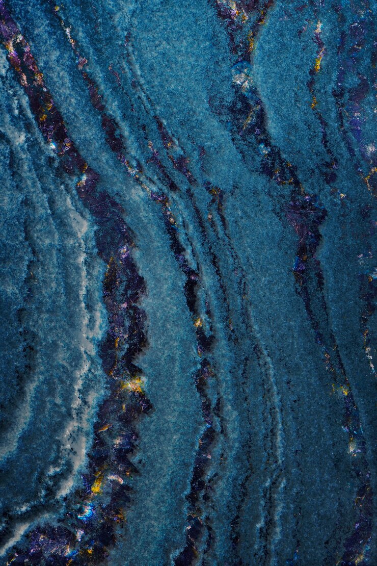 Foto gratuito fondo strutturato di marmo a strati blu