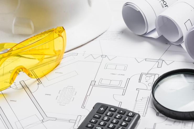 Foto gratuito forniture e occhiali con schemi