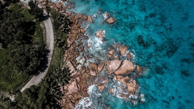 foto aerea sfondi dell'Oceano Indiano