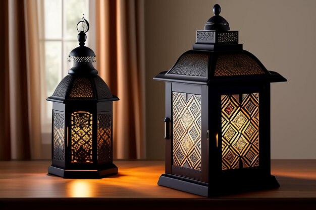 Foto Gratis Ramadan Kareem Eid Mubarak Sfondo della lampada marocchina vecchio stile