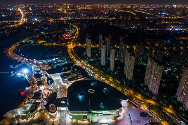 Fotografia aerea città cinese