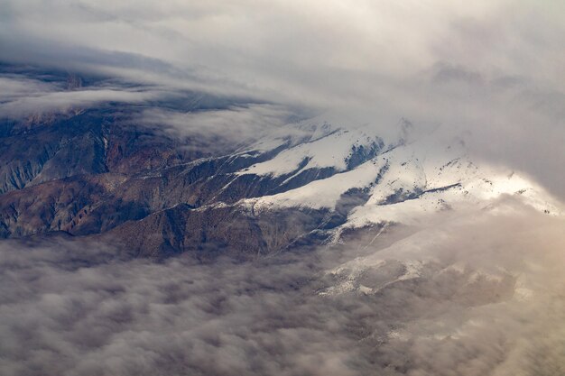 Fotografia aerea di montagne