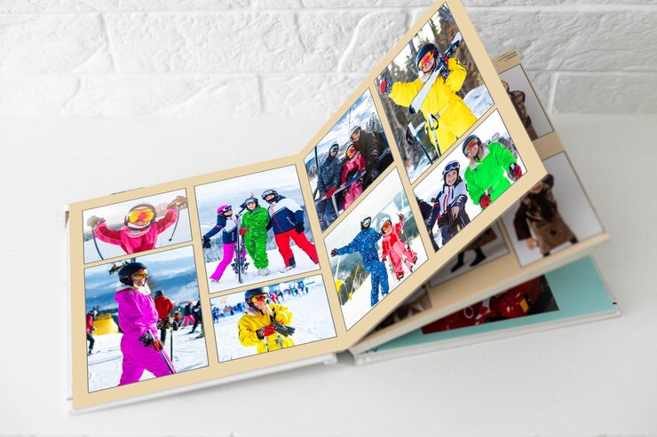 fotolibro con foto natalizie. Inverno accogliente.