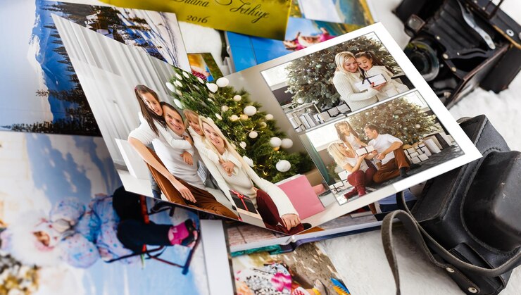 fotolibro con foto natalizie. Inverno accogliente.