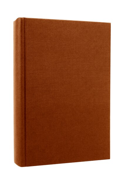 Frontale della copertina di libro marrone