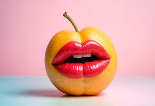 Frutta surreale in studio